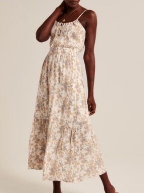 Abercrombie Floral Spaghetti-Strap Maxi Dress